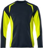 Mascot Accelerate Safe Sweatshirt 22084-781 - donkermarine/hi-vis geel - 5XL