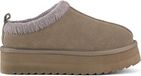 Colors of California Eggy Platform Bold Stitching Bottines Femme Taupe Suède
