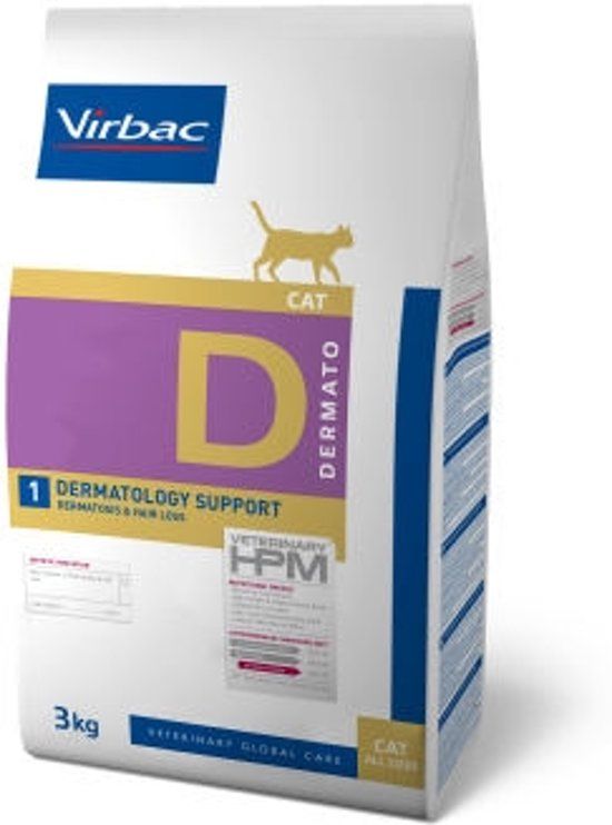 VIRBAC HPM feline dermatology support D1 3KG