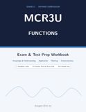 Grade 11 Math Functions MCR3U Exam & Test Prep Workbook