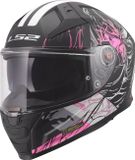 LS2 FF811 Vector II Darflo Helm - Integraalhelm - Roze/Zwart - Maat M
