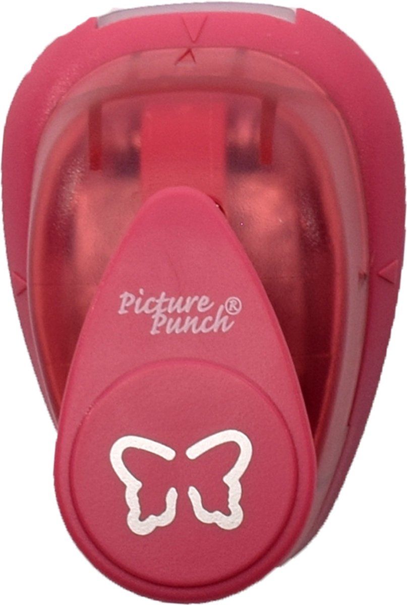 Vaessen Creative Pop Up 3D-Pons Small 1,5cm Vlinder 3 - Wit
