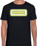 Bellatio Decorations Verkleed T-shirt voor heren - Zweden - zwart - voetbal supporter - themafeest XXL