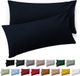 Blumtal Taie d'oreiller Microfibre Housse de coussin 50 x 70 cm - Dark Ocean Blue - Set de 2