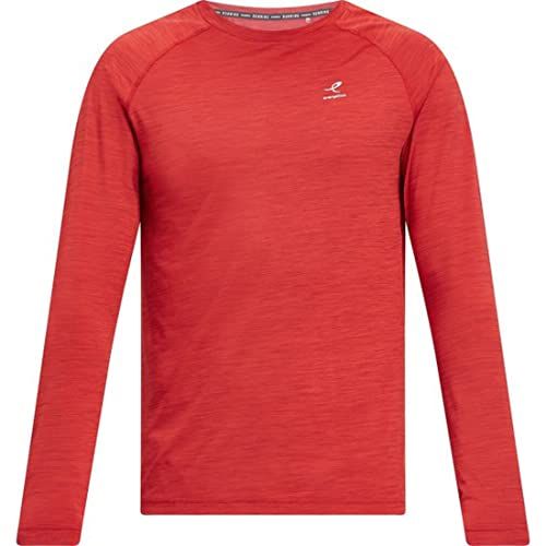 ENERGETICS Rylungo III UX - Heren shirt met lange mouwen - Melange/RED