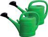 Prosperplast watering can - Set of 2x pieces - green - plastic - rose head - 10 liters - for outdoor use