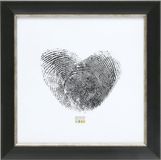 Deknudt Frames fotolijst S45WF2 - zwarte schilderstechniek - 15x15 cm
