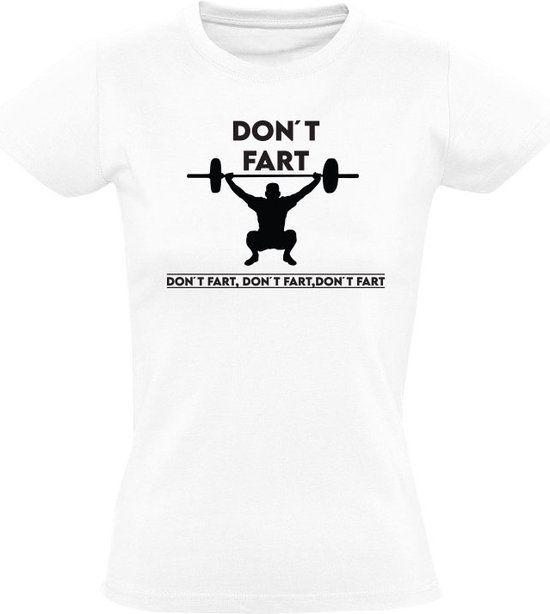 Sol's Don't Fart Dames T-shirt - Wit - Maat L