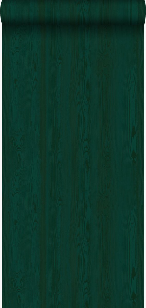 Origin Wallcoverings behang houten planken smaragd groen - 347535 - 53 cm x 10,05 m