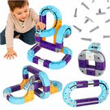 Magic/Magnetic Blok, 54 pièces, blocs magnétiques pour enfants, avec train électrique, train, jeu de construction magnétique, STEM, jouet pour garçons et filles, 3, 4, 5, 6, 7, 8 ans