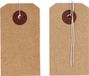 Artemio 50 kraft etiketten 3x5,5 cm bruin