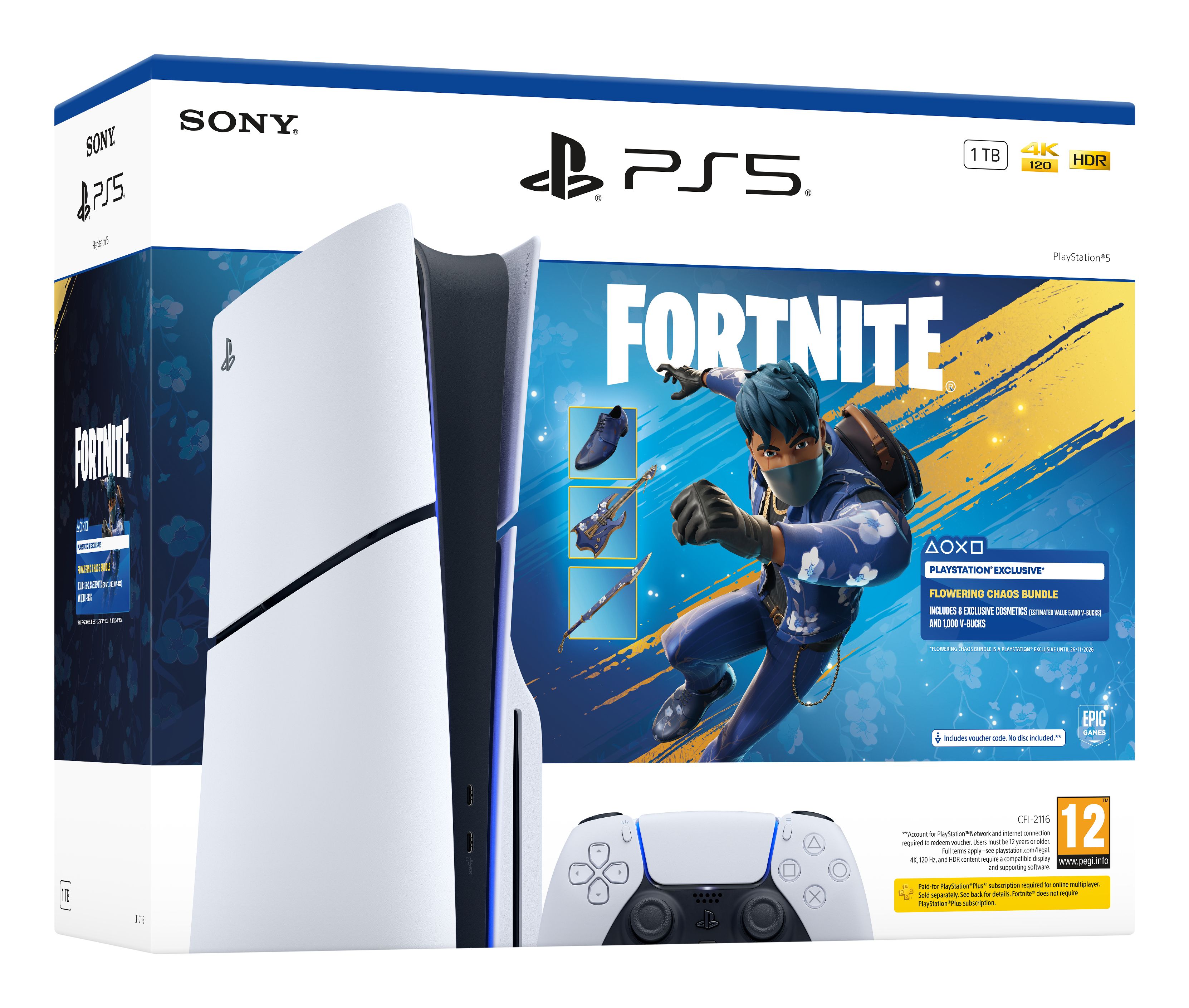 Sony PlayStation 5 Slim Disc Edition - Fortnite Flowering Chaos bundel