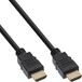 InLine® 4k HDMI-kabel, HDMI High Speed met Ethernet, HDMI 2.0, UHD, voor Blu-ray, PS5, Xbox Series, Switch, stekker/stekker, zwart, 7,5m, 17507