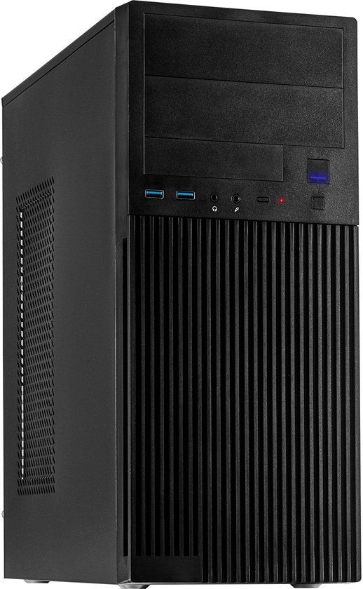 Inter-Tech IT-2815 Linear Midi Tower Zwart