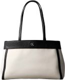 Calvin Klein Ck Canvas Medium Tote Tas - Wit