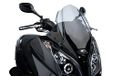 Puig 5522H voorruit cockpitbekleding sport voor Maxiscooter Kymco SuperDink 125i/300i 2009-2015, Downtown 125i/300i, getint, medium