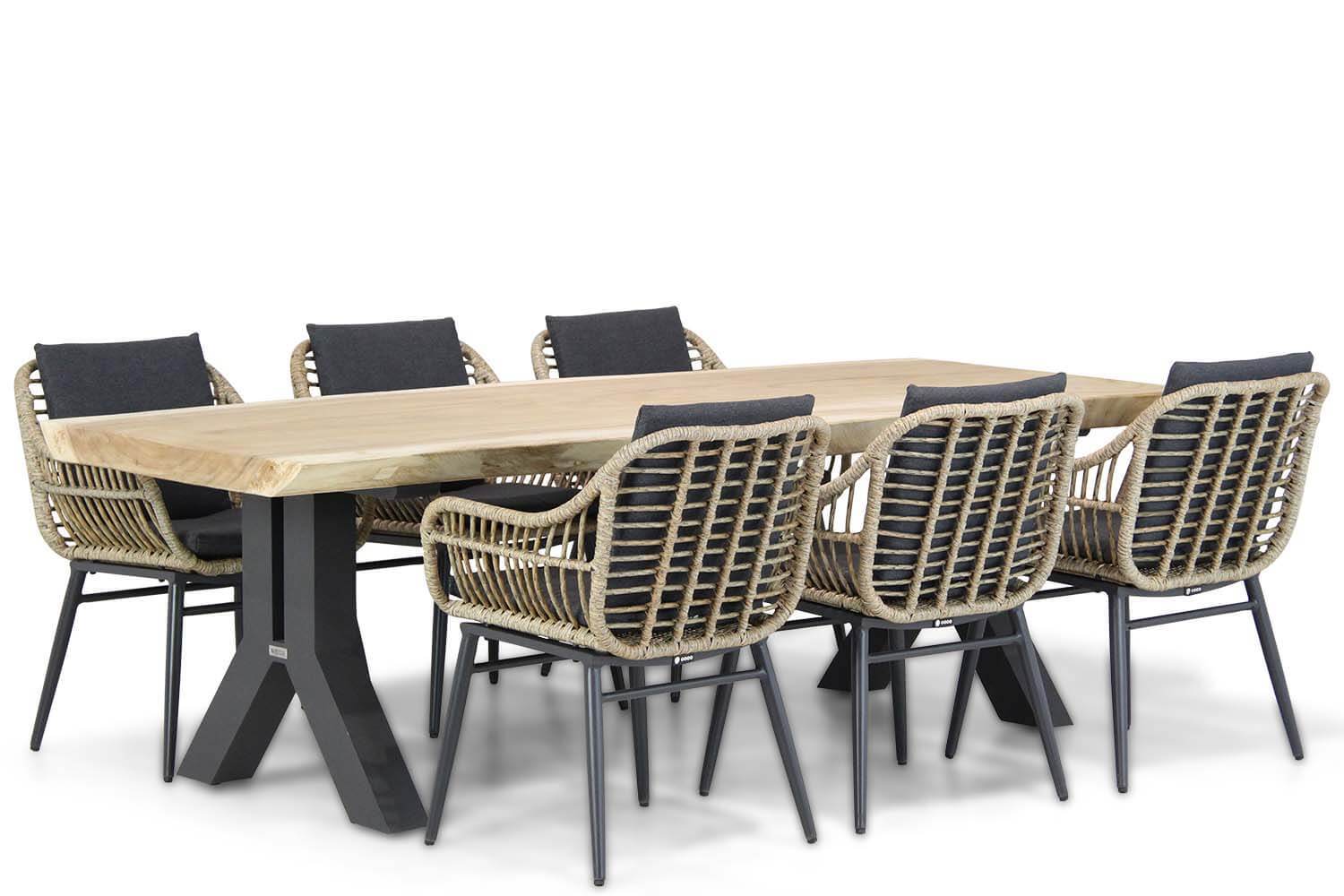 Coco Leonardo/Woodside 240 cm dining tuinset 7-delig