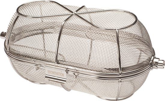 BBQNOVATION Rotisserie mandje voor BBQ - RVS - 0635292427152