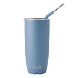 S'well Stainless Steel Tumbler met rietje en schuifdeksel, 700 ml, Desert Sky