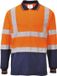 Portwest Tweekleuren Polo met lange mouw S279 - Oranje/Marine - L