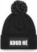 Bellatio Decorations Wintersport Muts met Pompom - Zwart - One Size