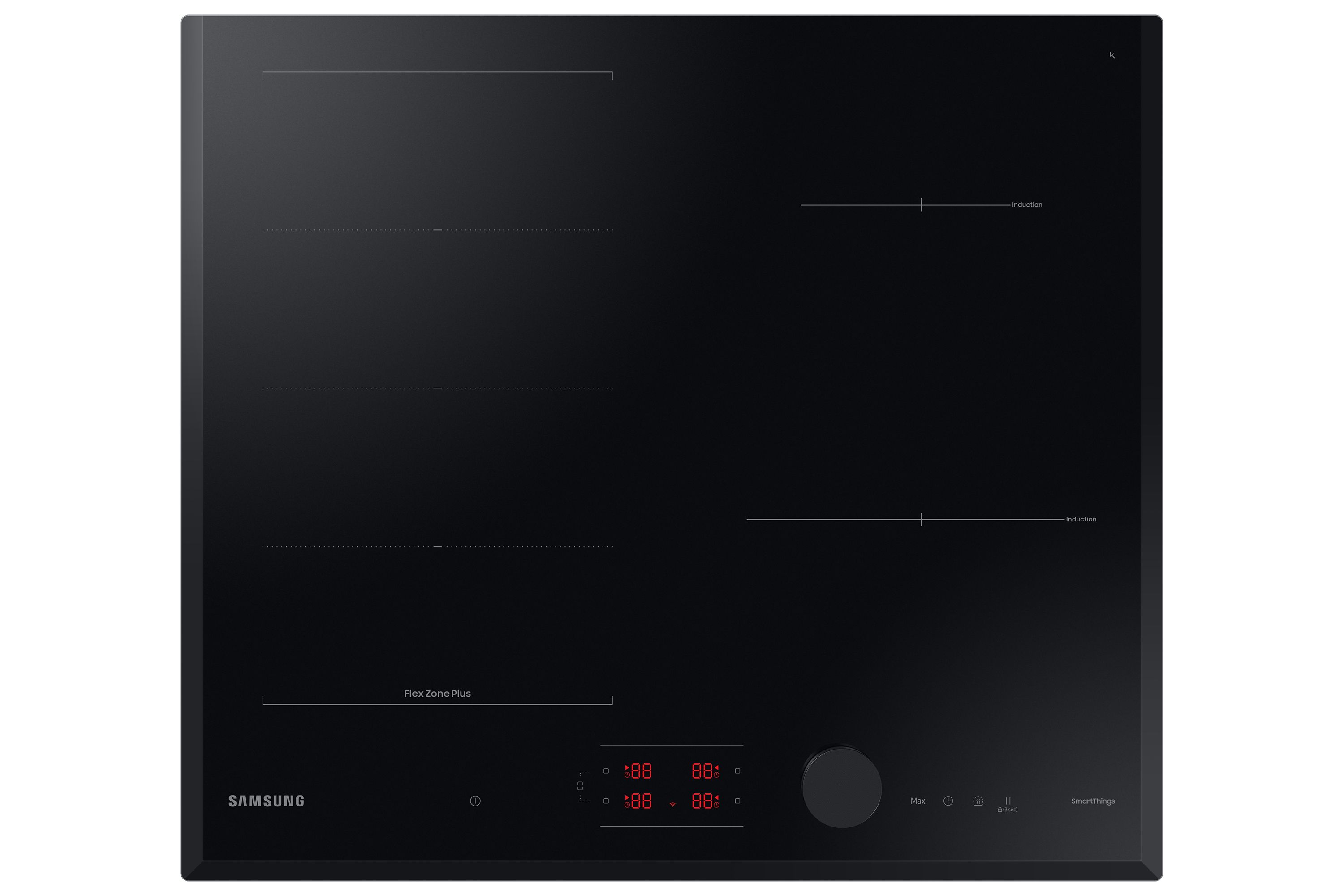 Samsung NZ64B6058KK - 60cm Induction Cooktop - Black