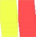 Allecto Plus set de cartes d'arbitre de football