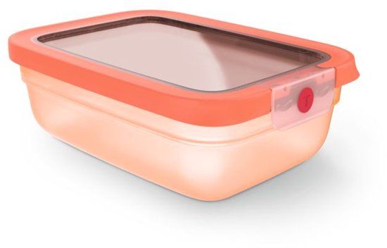Tefal oneClick Vershoudbakje rechthoekig oranje (1,2L) N1210810