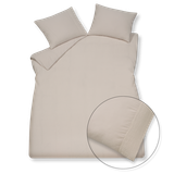 Vandyck Dekbedovertrek PURE 07 YD W.BAND stone 2-persoons (200x200/220 )