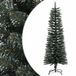 vidaXL Kunstkerstboom met standaard smal 120 cm PVC groen