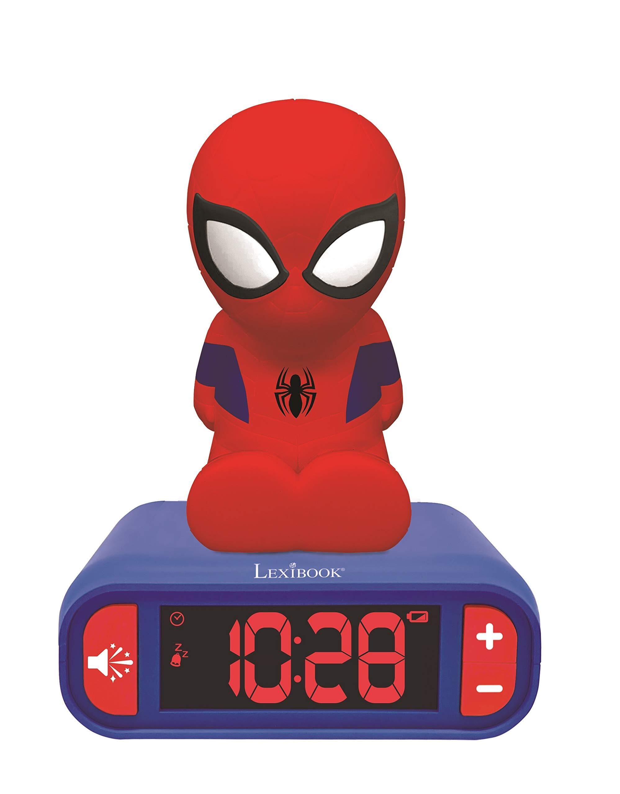 Lexibook Spiderman Wekker Nachtlampje Met geluiden