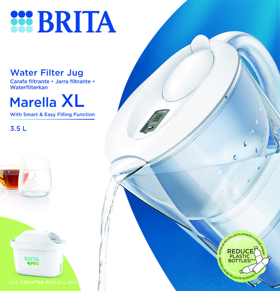 Brita Brita Waterfilterkan Marella Wit XL + 1 Maxtra Filterpatroon