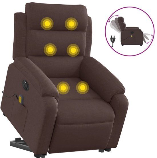 vidaXL Elektrische Sta-op-massagestoel