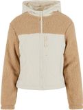 Urban Classics Sherpa Crinkle Nylon Mix Jacket Beige/Beige 5XL