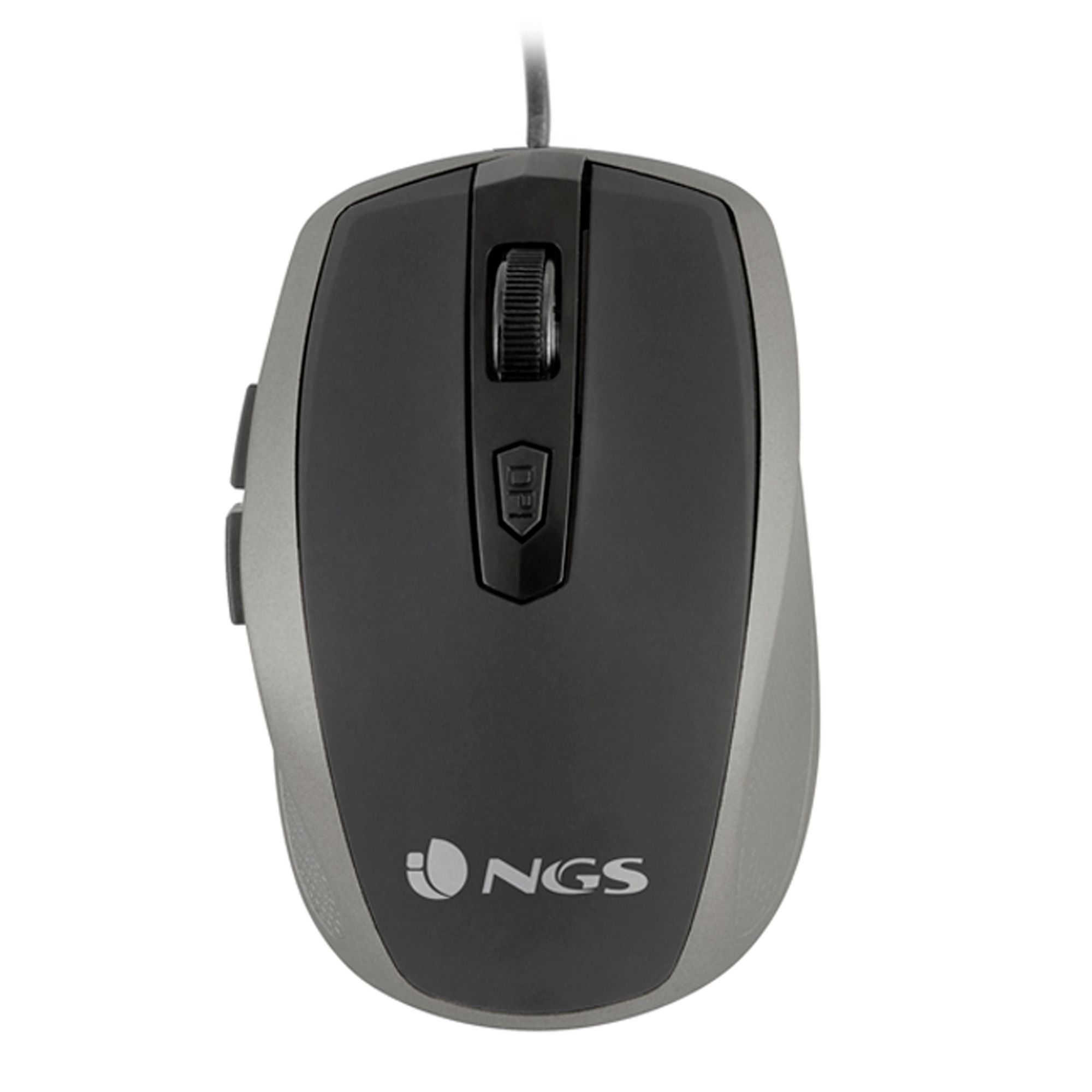 NGS Tick Silver - Laptopmuis - Zilver - 1600 DPI