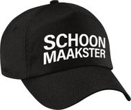 Bellatio Decorations Déguisement femme de ménage chapeau noir pour femmes et hommes