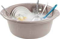 Plasticforte Afwasteiltje - 6 liter - beige - rond - 32 x 14 cm