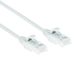 ACT Witte 2 meter LSZH U/UTP CAT6 datacenter slimline patchkabel snagless met RJ45 connectoren