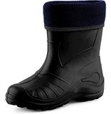 Ladeheid Kinder Regenlaarzen - Rubber - met Binnenschoen - EVA - Wasbare Binnenschoen - LA-KL-EVA-Kids - Zwart - 33