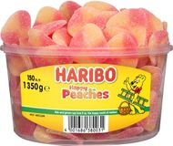 Haribo Happy Peaches - snoep in perziksmaak - 150 stuks silo