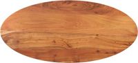 vidaXL Tafelblad ovaal 100x40x2,5 cm massief acaciahout
