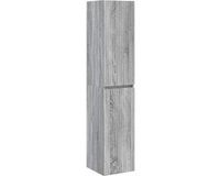 vidaXL Wandgemonteerde Badkamerkast Grijs Sonoma 33 x 34,5 x 160 cm
