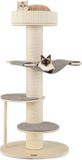 Merkloos / Sans marque Wan GmbH Kattenkrabpaal met Hangmat en Platforms - Multifunctionele Activiteitsboom voor Katten