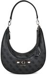 GUESS Lindsey Hobo Schoudertas Coal Logo Grijs