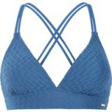 Protest MIXSuperas - Triangel bikini top Dames - Koordsluiting - Uitneembare vulling - Normale pasvorm - Blauw