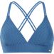 Protest MIXSuperas - Triangel bikini top Dames - Koordsluiting - Uitneembare vulling - Normale pasvorm - Blauw