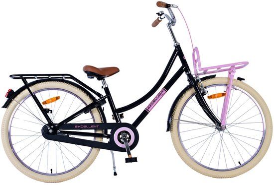Volare Excellent Kinderfiets - Meisjes - 24 inch - Zwart