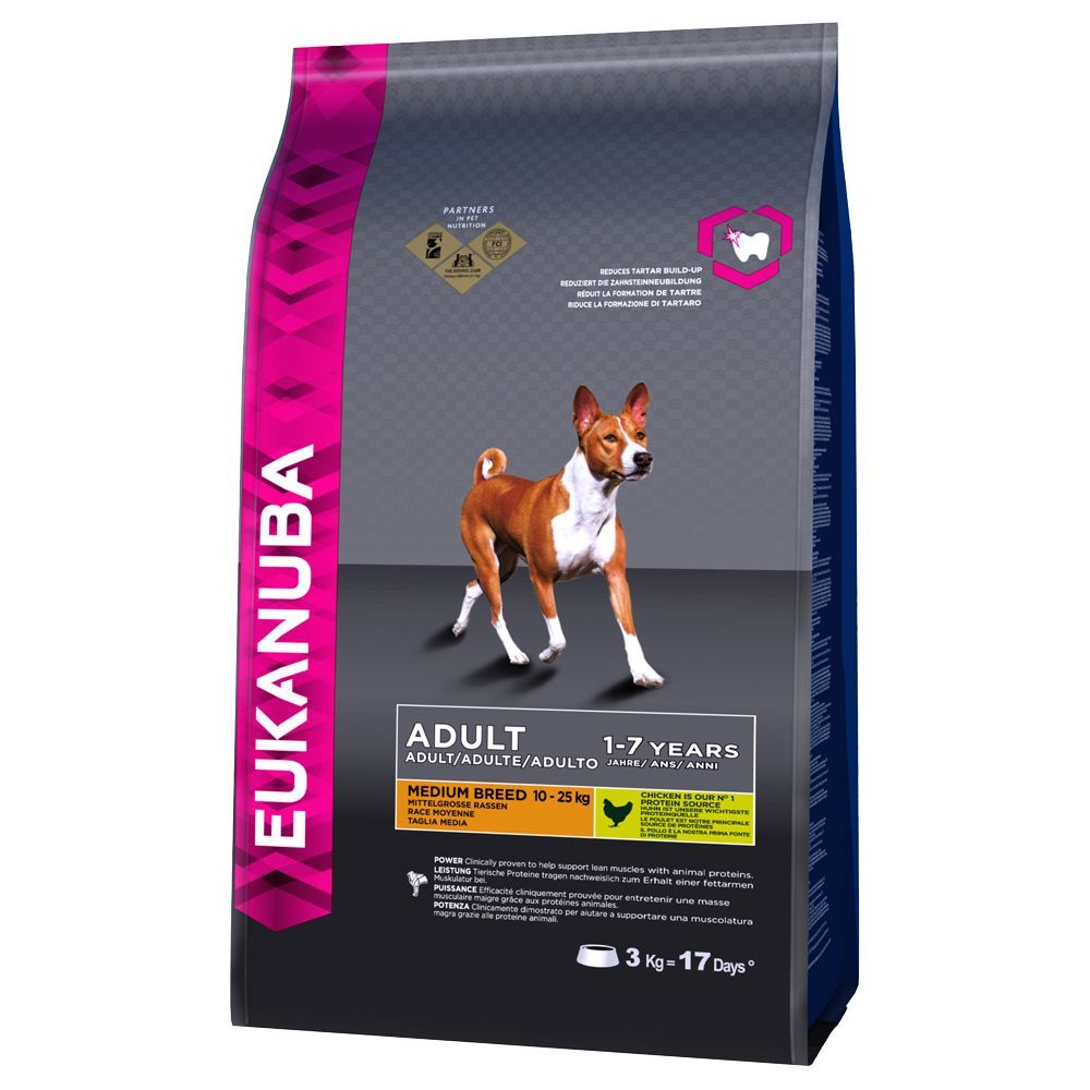 EUKANUBA Adult Medium hondenvoer Kip 15 kg