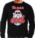 Bellatio Decorations Shoppartners Bv Foute Kersttrui / sweater - Stoere kerstman - this dude is cool - zwart voor heren - kerstkleding / kerst outfit M