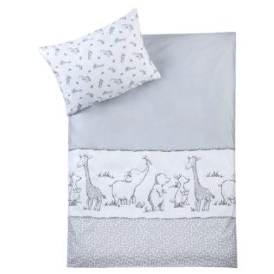 Zöllner JULIUS Beddengoed 100/135cm Safari wit/grijs - Kleurrijk - 4009250800831